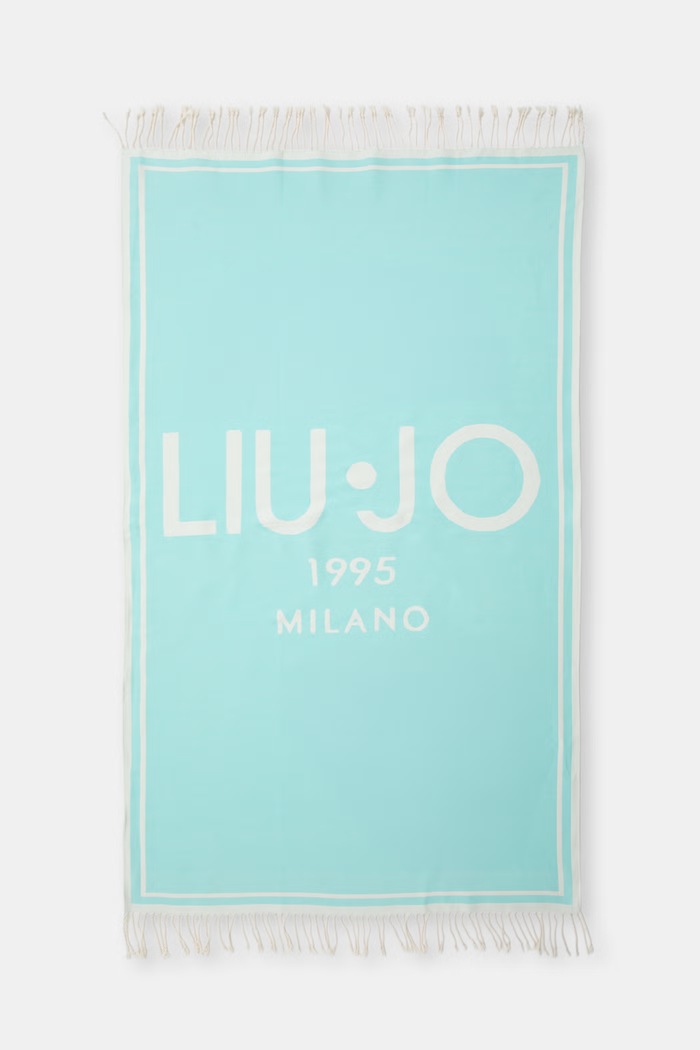Liu Jo ręcznik plażowy bawełniany turkusowy VA6204.T9432