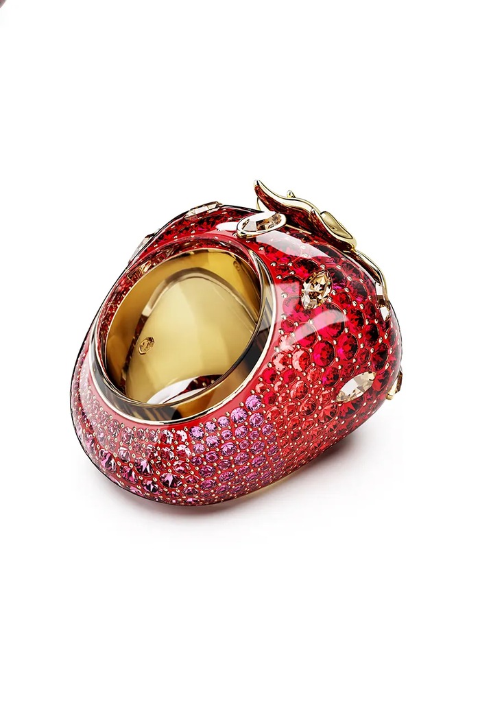 Swarovski δαχτυλίδι γυναικείο συνθετικό ρητίνης κρύσταλλο Swarovski IDYLLIA 5745796 κόκκινο SS26