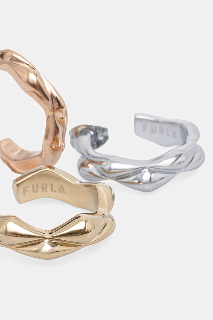 Аксесоари Furla обици дамски от метал 3 броя FJ1513ETU злато