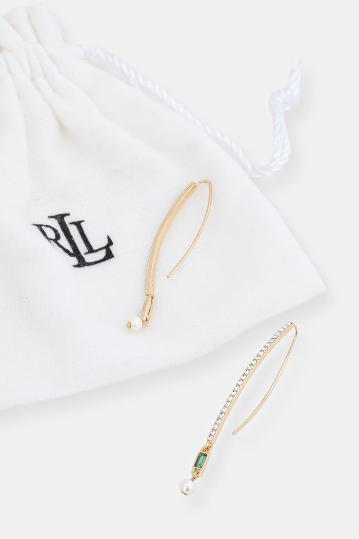 Akcesoria Lauren Ralph Lauren kolczyki damskie z cyrkonią EMMYLOU 14G01451 złoty