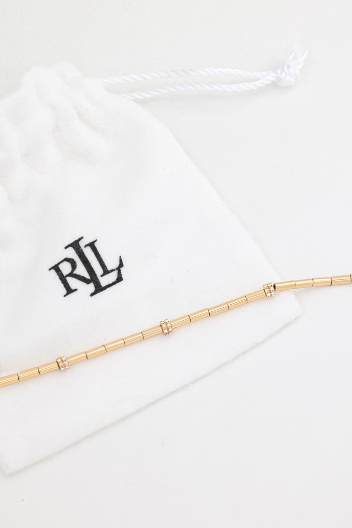 Kiegészítők Lauren Ralph Lauren női köbös cirkónium karkötő LINDELLA 14B00721 arany