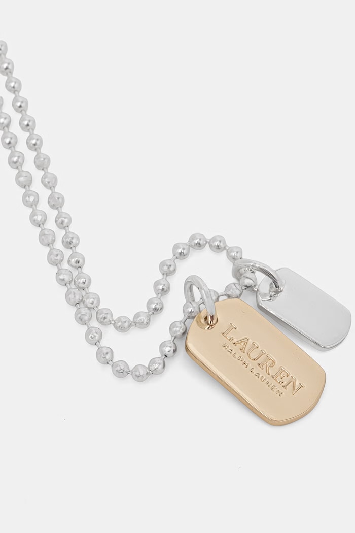 Lauren Ralph Lauren naszyjnik z zawieszką damski metalowy bez kamienia JANSON 14N00824 srebrny SS26