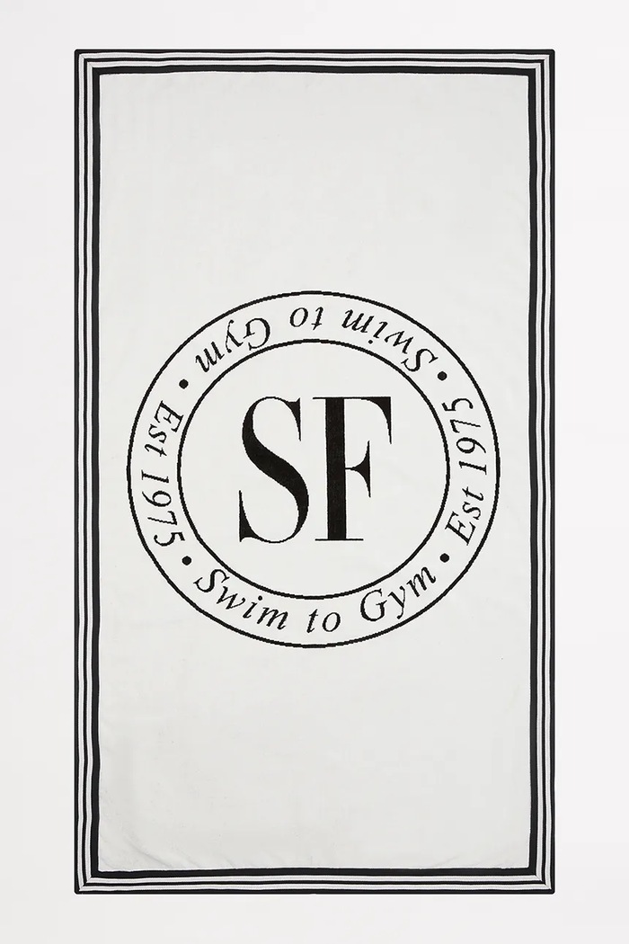 Seafolly plážový uterák bavlnený Heritage béžová 72142.TL