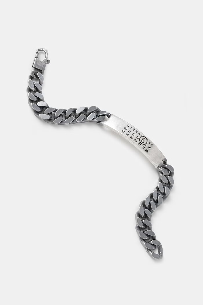 MM6 Maison Margiela bransoletka mosiężna damska SM6UY0049.SV0235.954 srebrny SS26