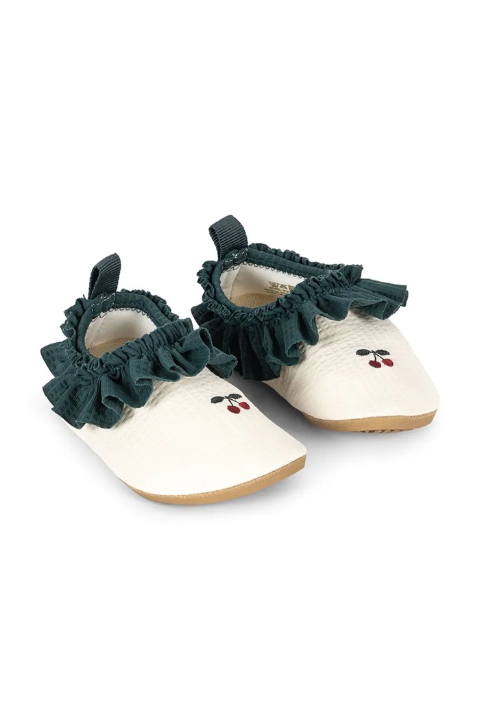 Konges Sløjd pantofi de apă pentru copii SAILOR FRILL SWIM SHOES bej KS105064.PPY2