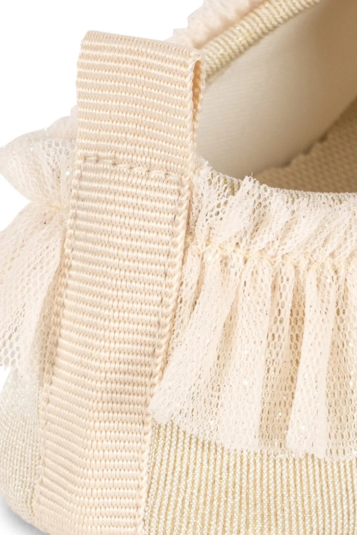Konges Sløjd pantofi de apă pentru copii AMANDINE FRILL SWIM SHOES KS104632.PPY2 bej
