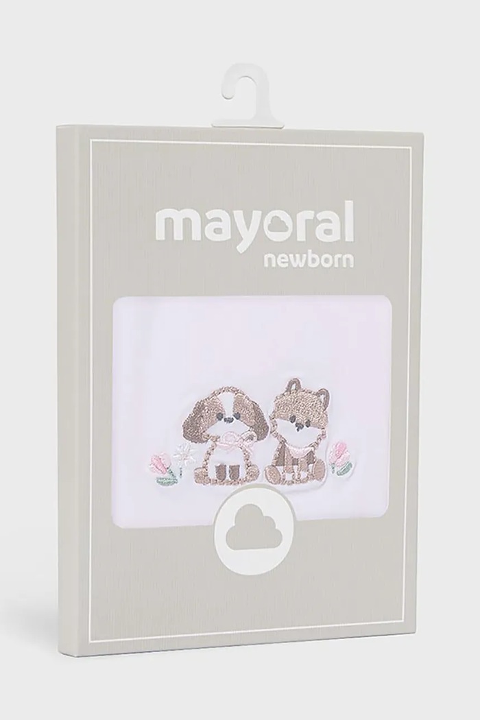 Девочка Детский слюнявчик Mayoral Newborn 2 шт 9077.2E.Newborn.PPY2 розовый