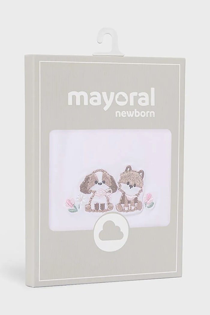 Девочка Детский слюнявчик Mayoral Newborn 2 шт 9077.2E.Newborn.PPY2 розовый