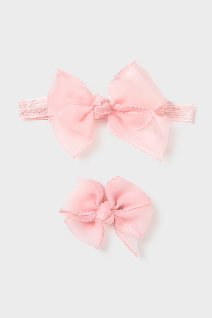 Детская повязка и заколка для волос Mayoral Newborn розовый 9079.2P.Newborn.PPY2