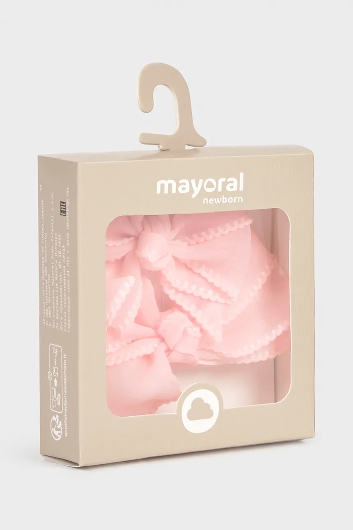 Девочка Детская повязка и заколка для волос Mayoral Newborn 9079.2P.Newborn.PPY2 розовый