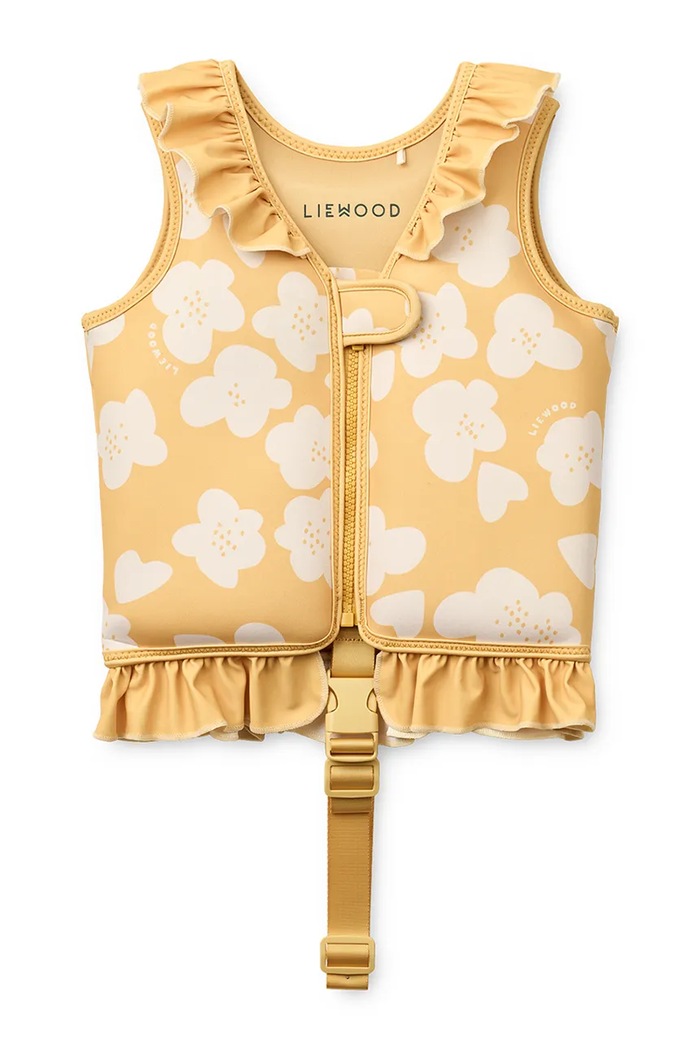 Liewood kamizelka do pływania Dove Swim Vest w Frill żółty LW20501.PPY2