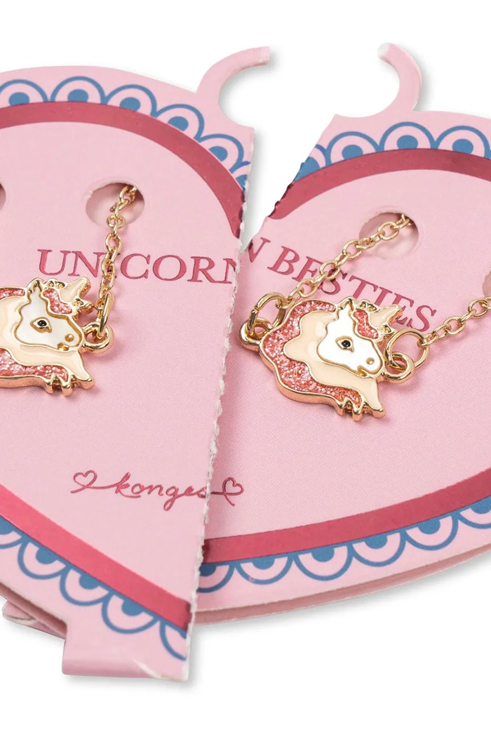 Дівчинка Дитячий браслет Konges Sløjd UNICORN BESTIE BRACELETS 2-pack KS102886.PPY2 золотий