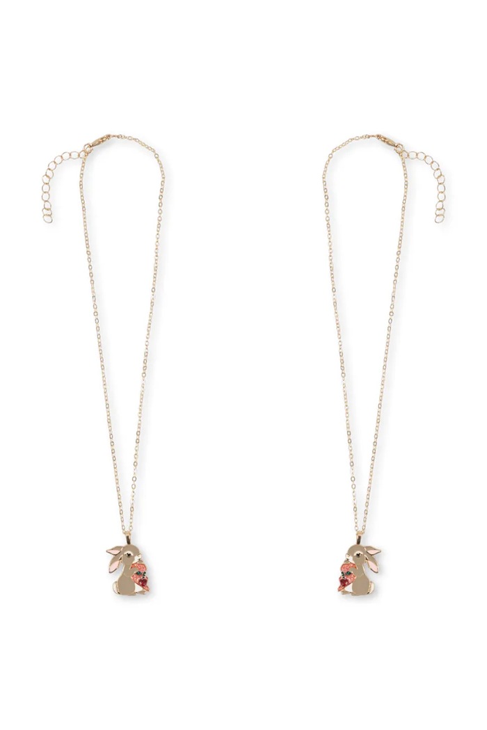 Konges Sløjd naszyjnik dziecięcy BUNNY BESTIE NECKLACE 2-pack KS104716.PPY2 złoty SS26