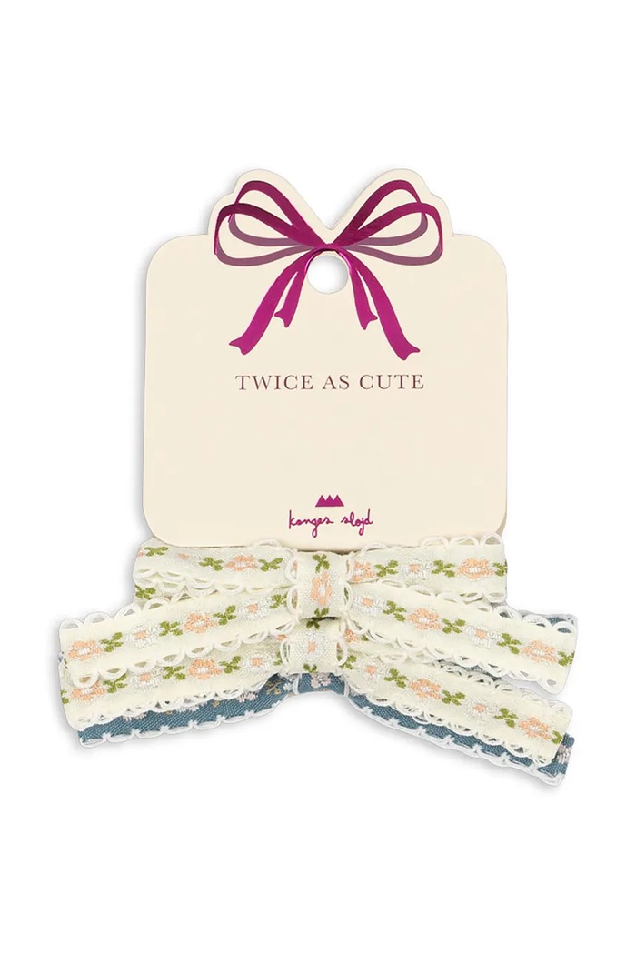 Konges Sløjd detské gumičky do vlasov 4 pak LEONORA BOW HAIR ELASTIC 4-pak béžová KS103660.PPY2