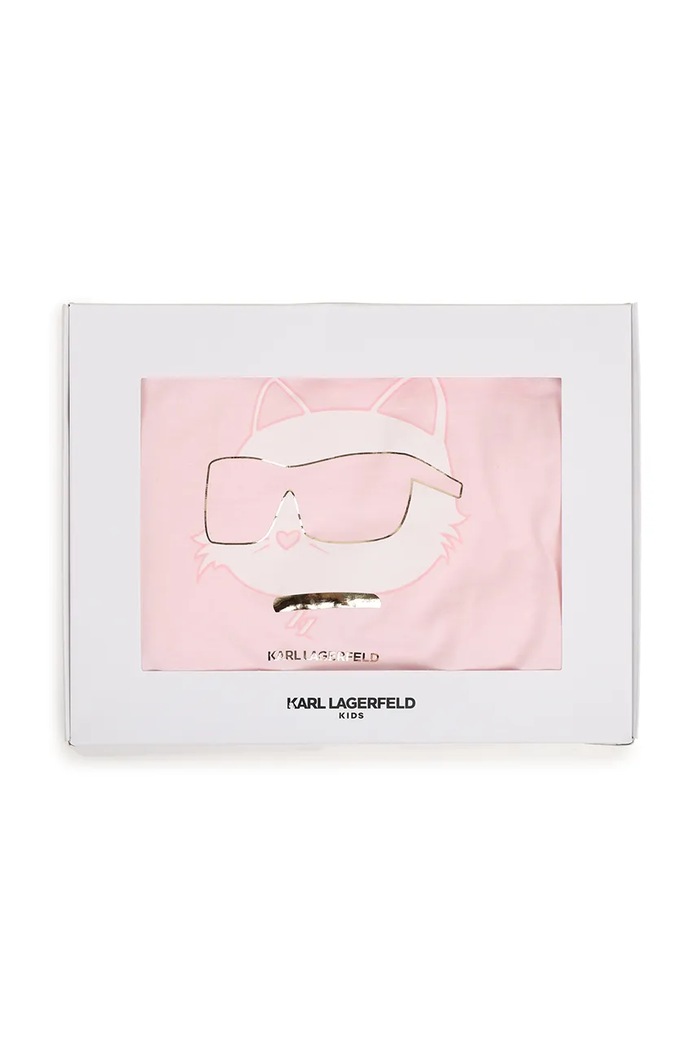 Karl Lagerfeld pătură pentru copii roz Z31234