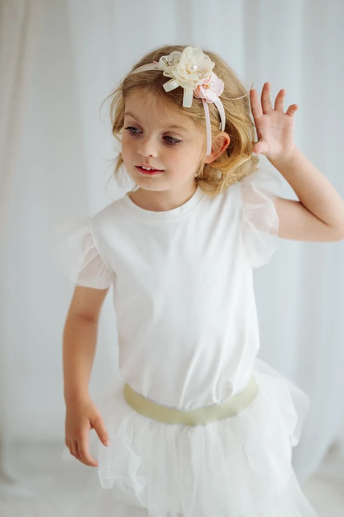 Παιδική κορδέλα μαλλιών Jamiks CELINE μπεζ CELINE.Opaska.JLI016.G