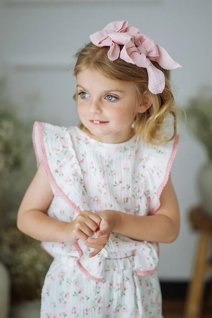 DÍVKA Dětská čelenka do vlasů Jamiks MILOA MILOA.org.Opas.JLI057.G růžová