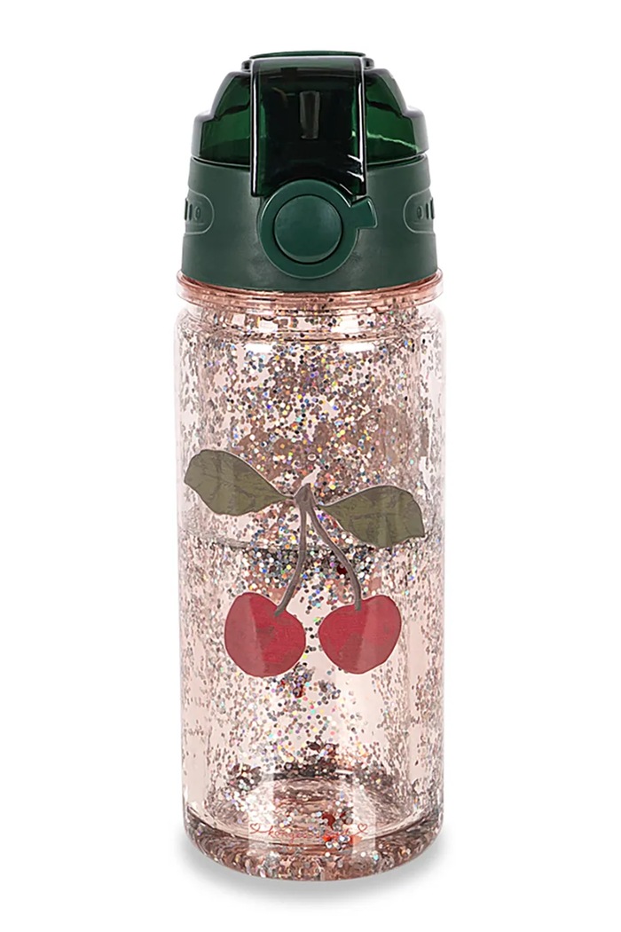 Konges Sløjd detská fľaša na vodu GLITTER BOTTLE ružová KS103026.PPY2
