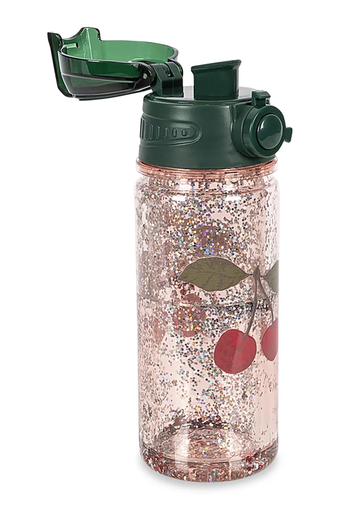 Dievča Konges Sløjd detská fľaša na vodu GLITTER BOTTLE KS103026.PPY2 ružová