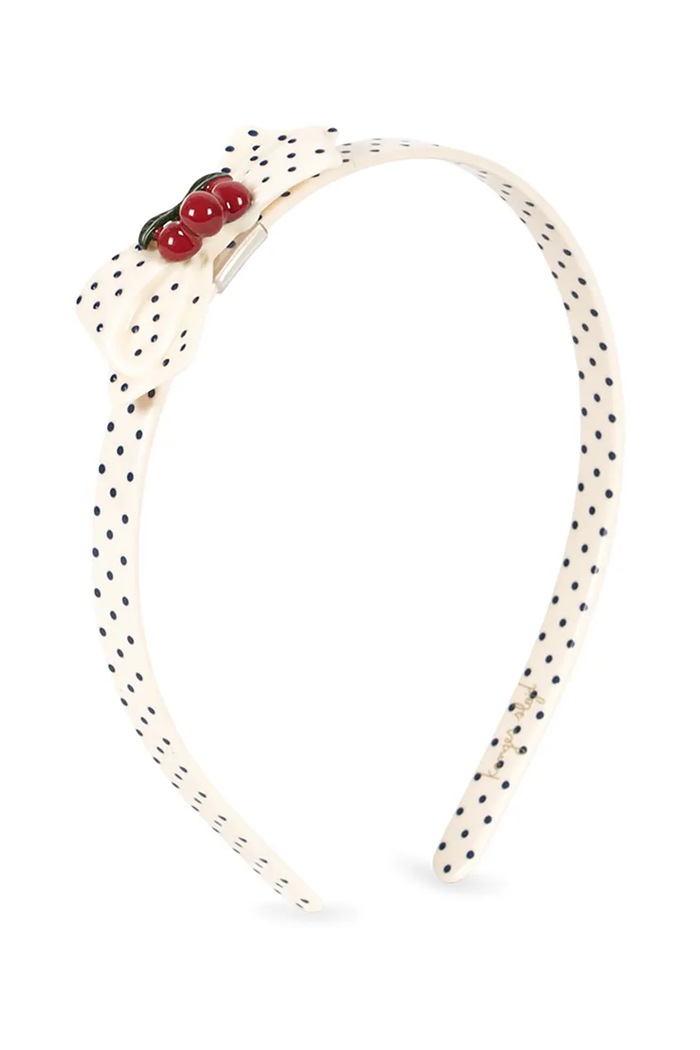 Konges Sløjd повязка для волос для детей CHERRY DOT HAIR BRACE белый KS105309.PPY2