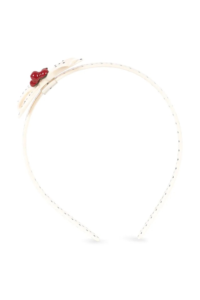Konges Sløjd повязка для волос для детей CHERRY DOT HAIR BRACE KS105309.PPY2 белый SS26