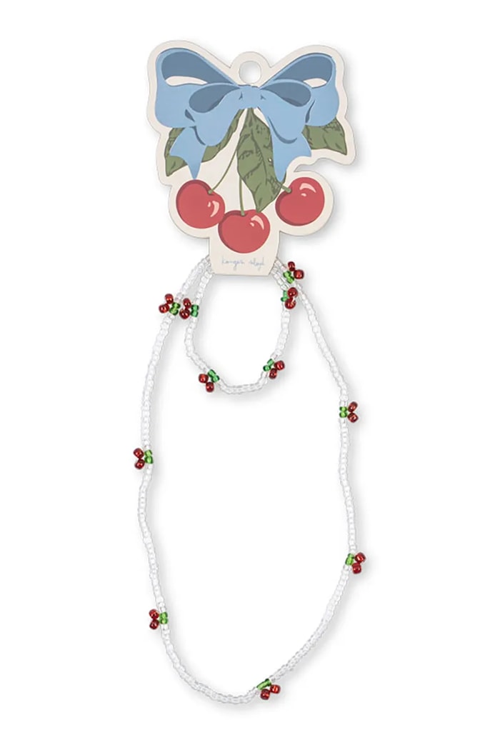 Konges Sløjd set de bijuterii pentru copii PEARLY CHERRY NECKLACE AND BRACELET SET multicolor KS105517.PPY2