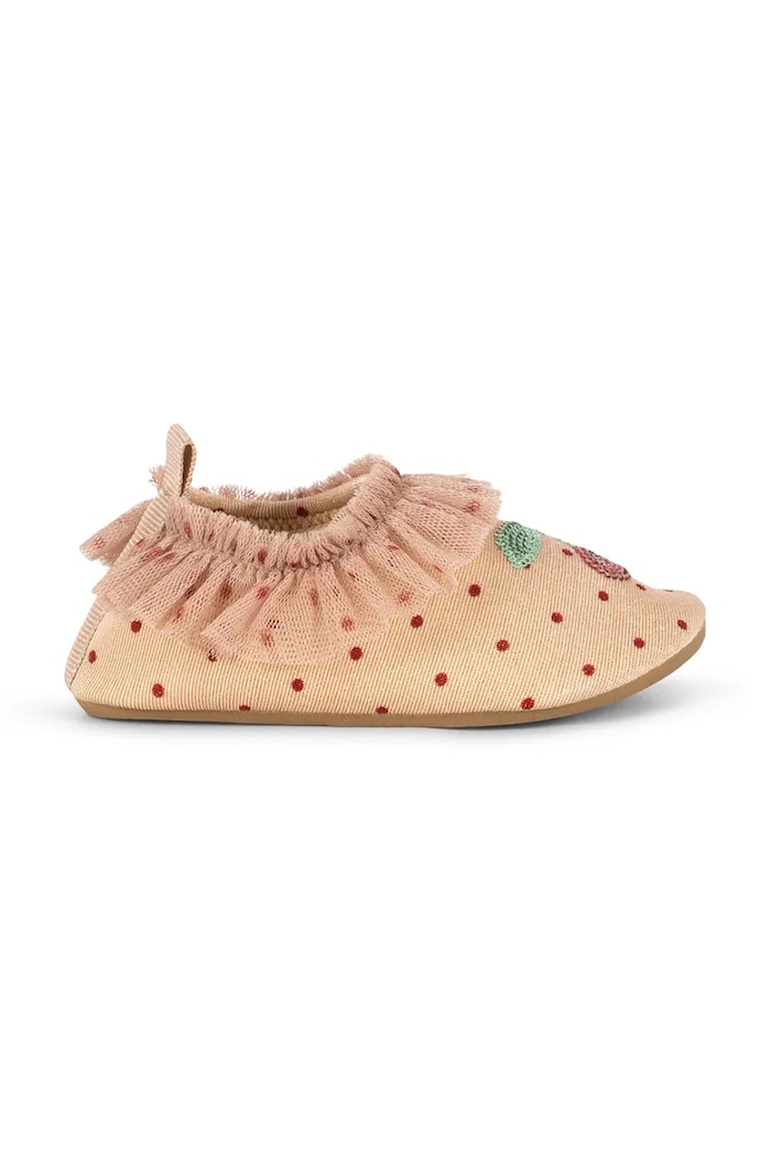 Konges Sløjd topánky do vody AMANDINE FRILL SWIM SHOES KS105259.PPY2 béžová SS26