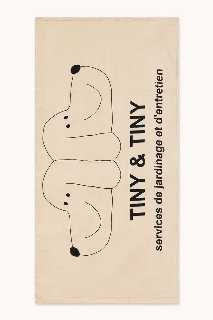 Tinycottons prosop din bumbac pentru copii TINY & TINY TOWEL SS26.571 bej SS26