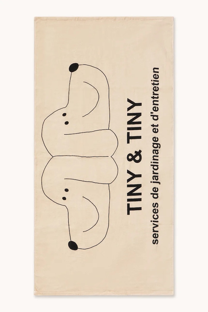 Tinycottons prosop din bumbac pentru copii TINY & TINY TOWEL SS26.571 bej SS26