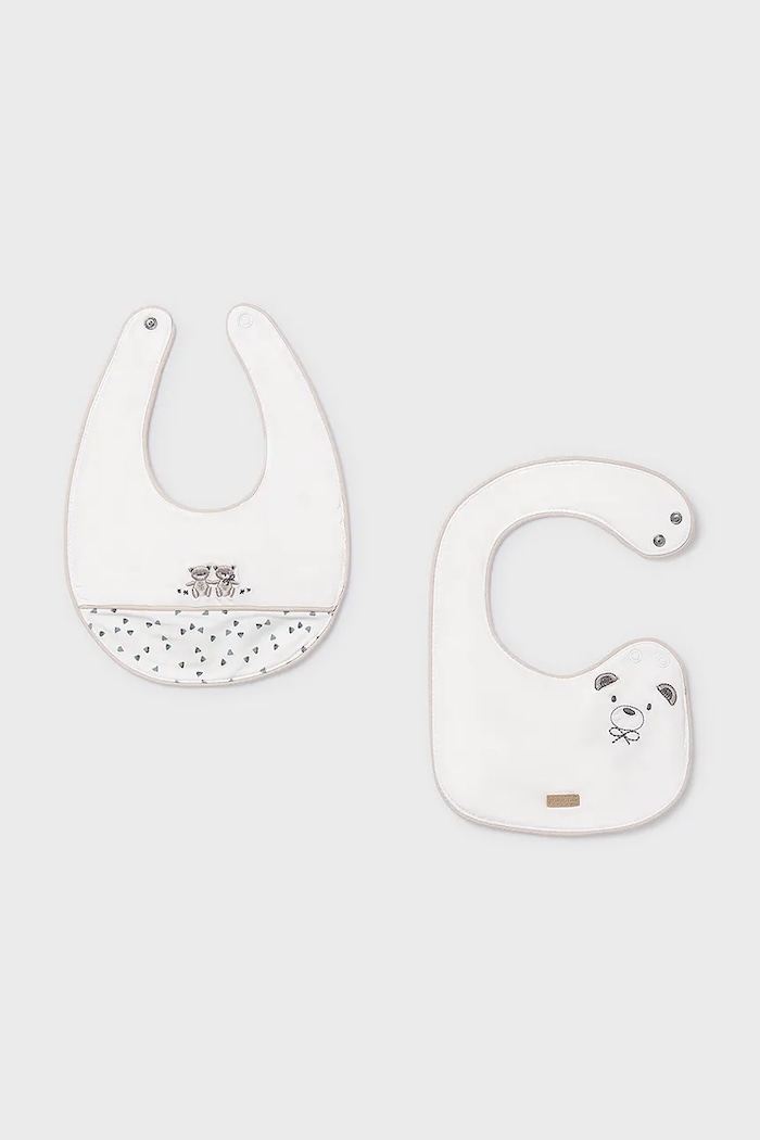 Βρεφική σαλιάρα Mayoral Newborn 2-pack 2-pack μπεζ 9074.1B.Newborn.PPY2