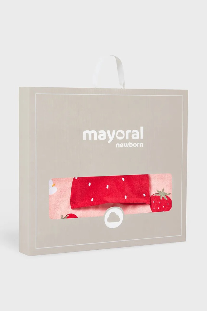 Παιδική βαμβακερή πετσέτα Mayoral Newborn κόκκινο 9113.2Q.Newborn.PPY2