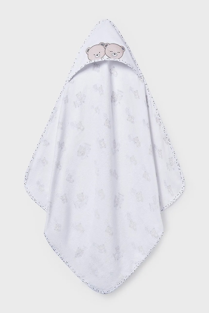 Detský uterák s kapucňou Mayoral Newborn béžová 9118.1B.Newborn.PPY2