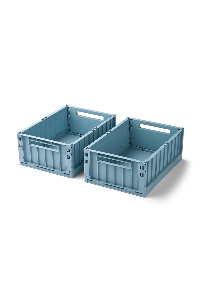 Δοχείο αποθήκευσης Liewood Weston Storage Box M 2-pack μπλε LW14677.PPY2