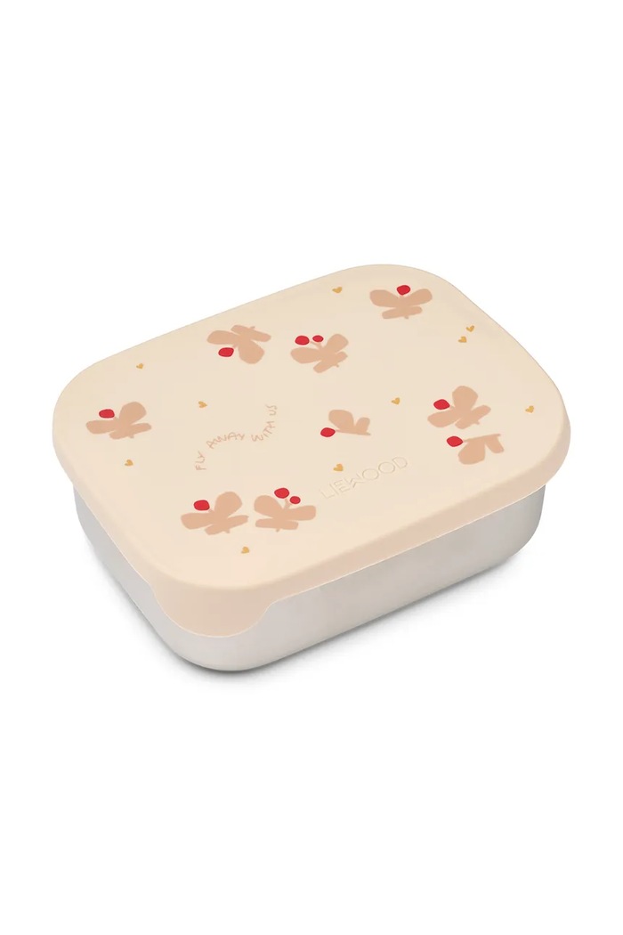 Detský obedár Liewood Arthur Printed Lunchbox ružová LW14982.PPY2