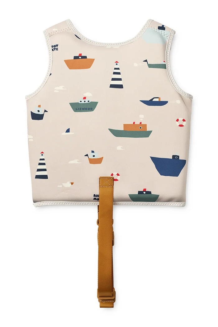 Chłopiec Liewood kamizelka do pływania Dove Swim Vest LW19588.PPY2 beżowy