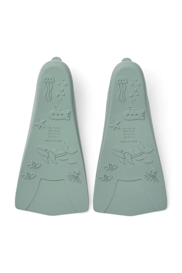 Liewood aripioare Gustav Printed Swim Fins LW20627.PPY2 verde SS26