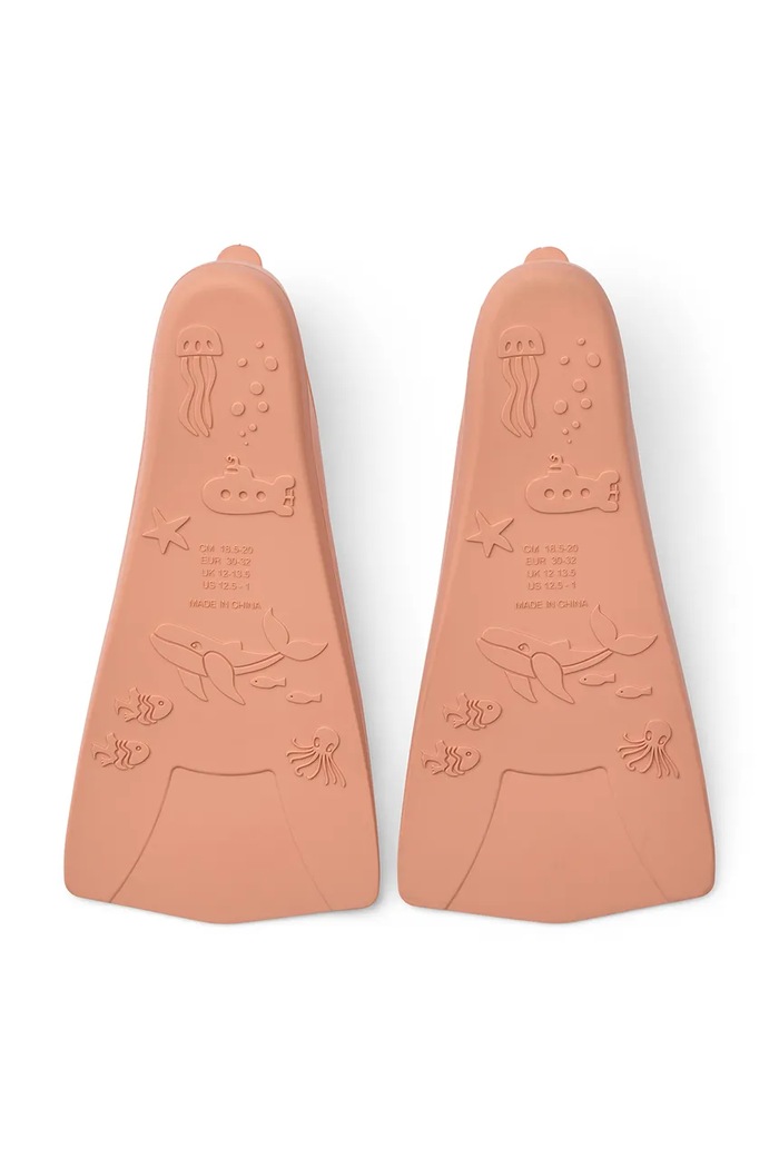 Liewood aripioare Gustav Printed Swim Fins LW20627.PPY2 portocaliu SS26