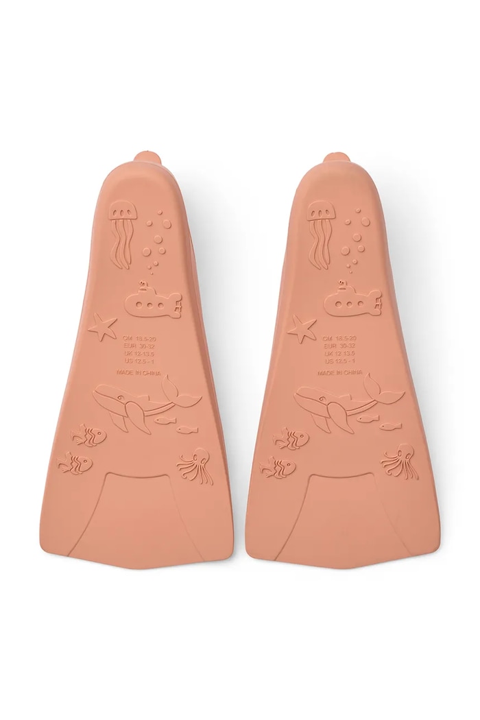 Liewood aripioare Gustav Printed Swim Fins LW20627.PPY2 portocaliu SS26
