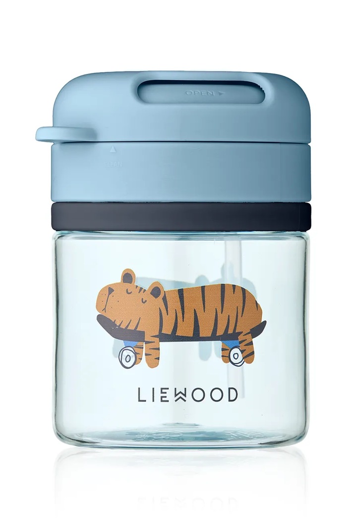 Hrnček Liewood Pavia Tritan Straw Cup 280ml modrá LW20634.PPY2