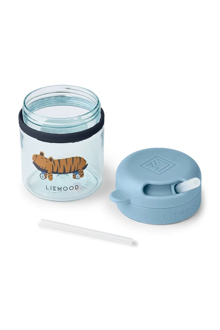 Hrnček Liewood Pavia Tritan Straw Cup 280ml modrá LW20634.PPY2