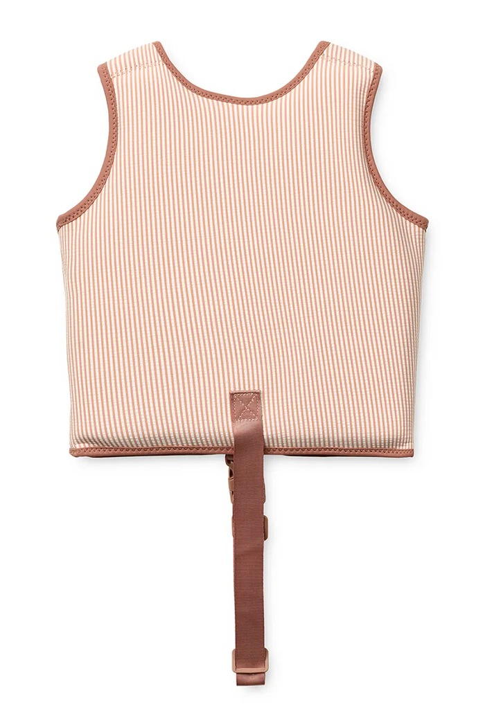 Liewood kamizelka do pływania Dove Seersucker Swim Vest LW20739.PPY2 pomarańczowy SS26