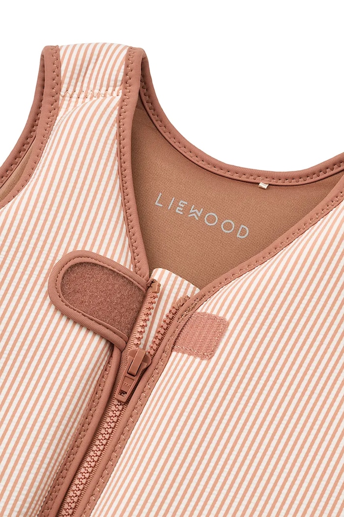 Chłopiec Liewood kamizelka do pływania Dove Seersucker Swim Vest LW20739.PPY2 pomarańczowy