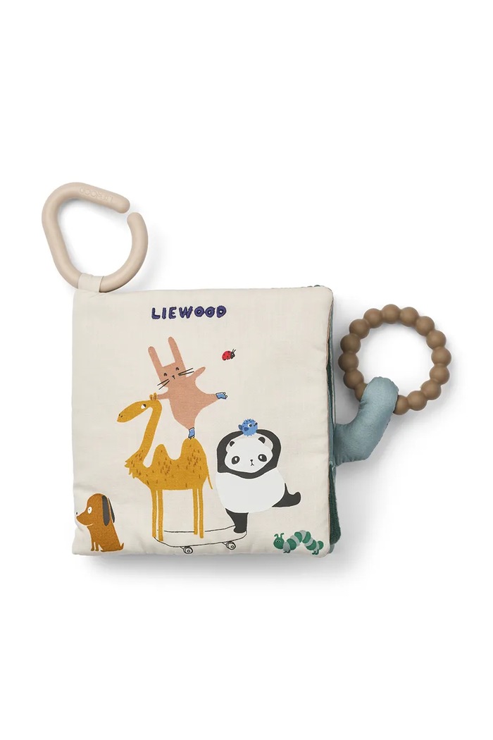 Liewood książeczka aktywizująca dziecięca Fey Around The World Fabric Book LW20749.PPY2 multicolor SS26