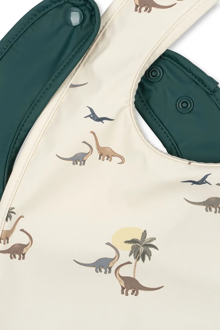 Κοριτσίστικα Βρεφική σαλιάρα Konges Sløjd 2 PACK DINNER BIB 2-pack KS104582.PPY2 πράσινο