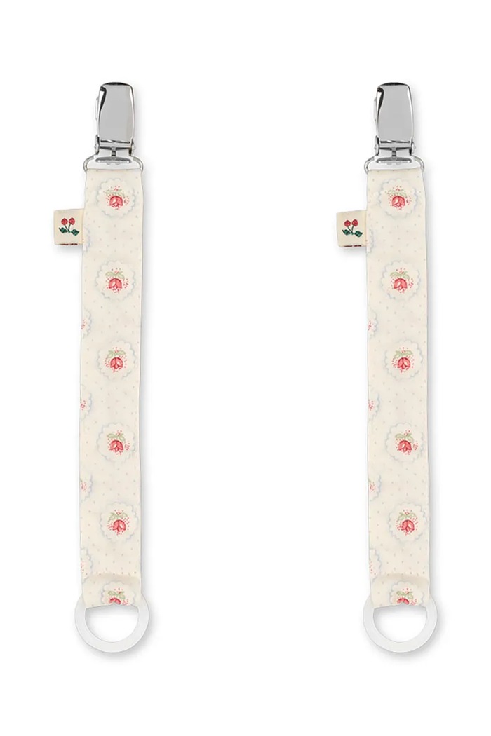 Ремінець для соски Konges Sløjd PACIFIER STRAP 2-pack 2 шт бежевий KS104599.PPY2
