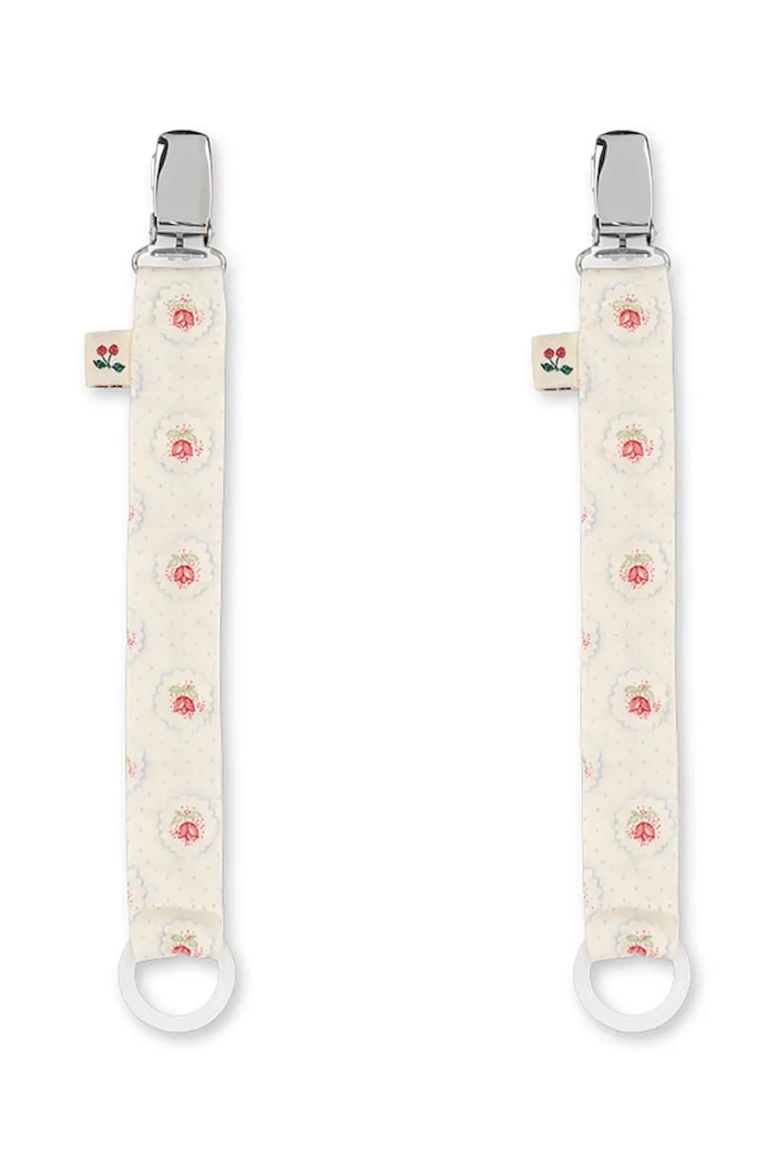 Ремінець для соски Konges Sløjd PACIFIER STRAP 2-pack 2 шт бежевий KS104599.PPY2