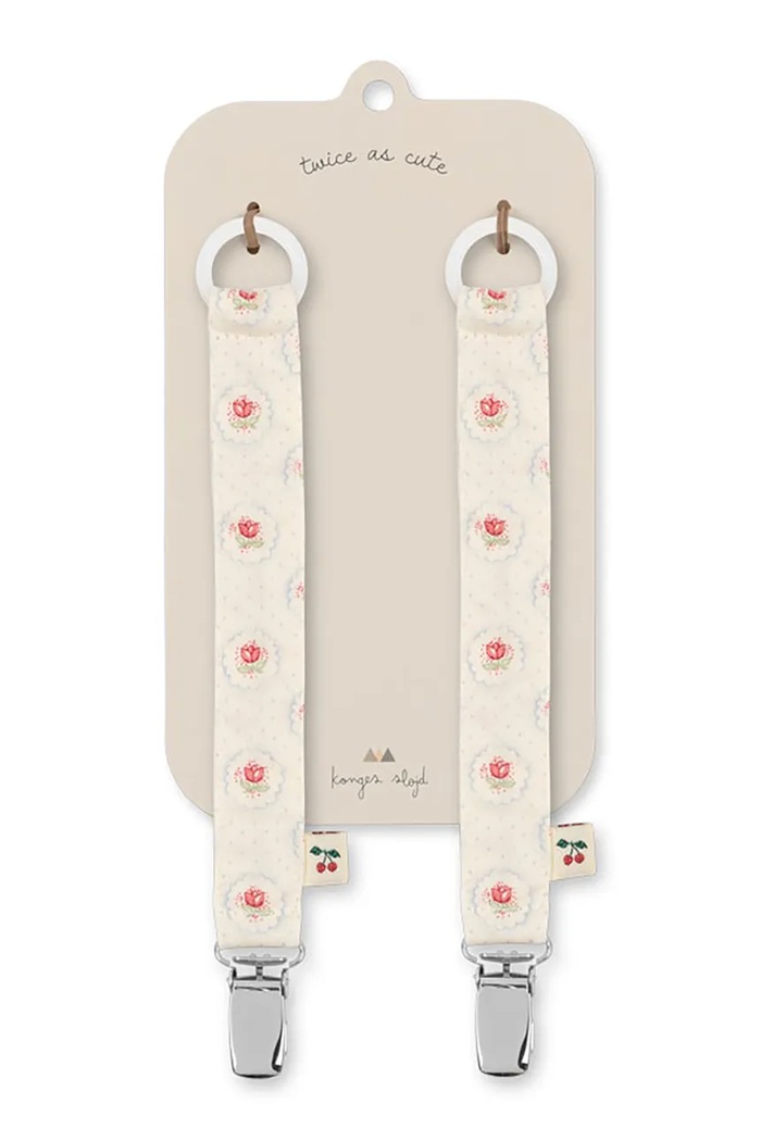 Ремінець для соски Konges Sløjd PACIFIER STRAP 2-pack KS104599.PPY2 бежевий SS26
