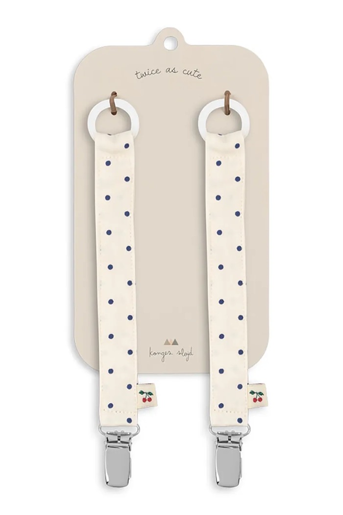 Ремешок для соски Konges Sløjd PACIFIER STRAP 2 шт KS104599.PPY2 бежевый SS26