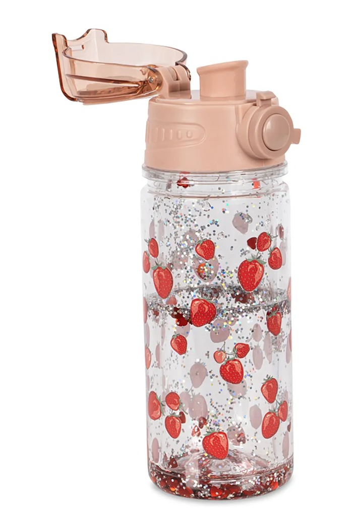 Chlapec Detská fľaša Konges Sløjd GLITTER BOTTLE KS104840.PPY2 červená