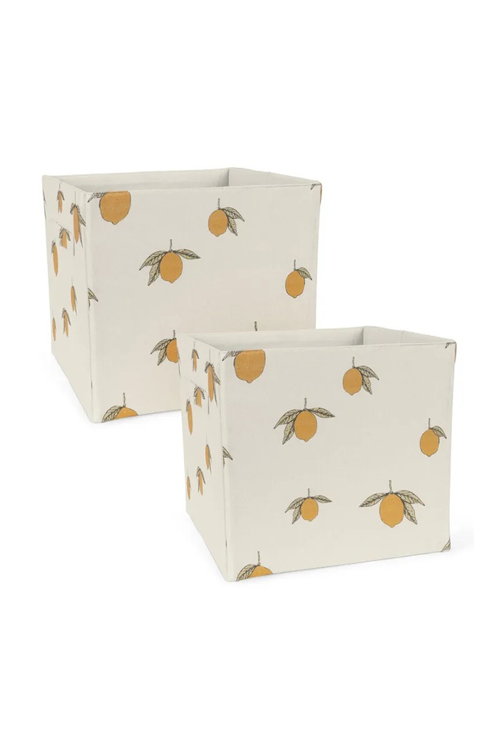 Úložný box Konges Sløjd FABRIC STORAGE BASKETS 2-pak béžová KS104604.PPY2